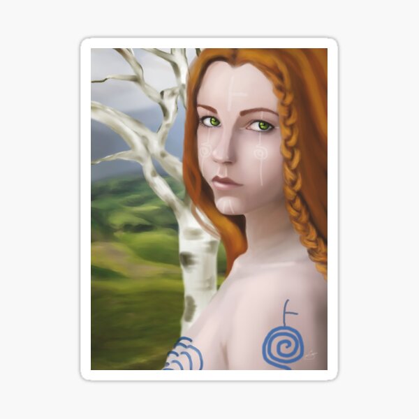 Göttin Cerridwen - Birke Sticker