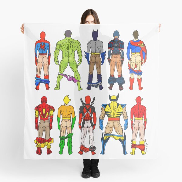 Superhero Butts Scarf