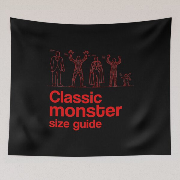 Item preview, Classic monster size guide designed and sold by srturk.