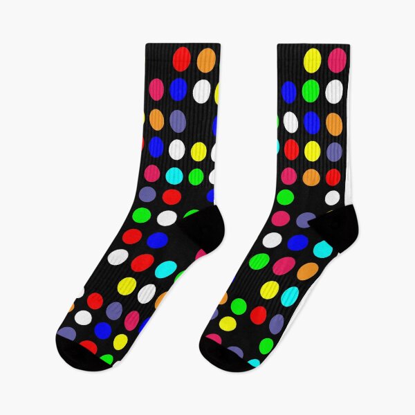 Item preview, coloured dots on black designed and sold by ShyflyerArts.