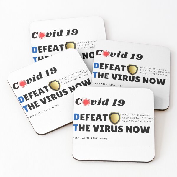 Item preview, covid 19 defeat the virus now  designed and sold by masimos.