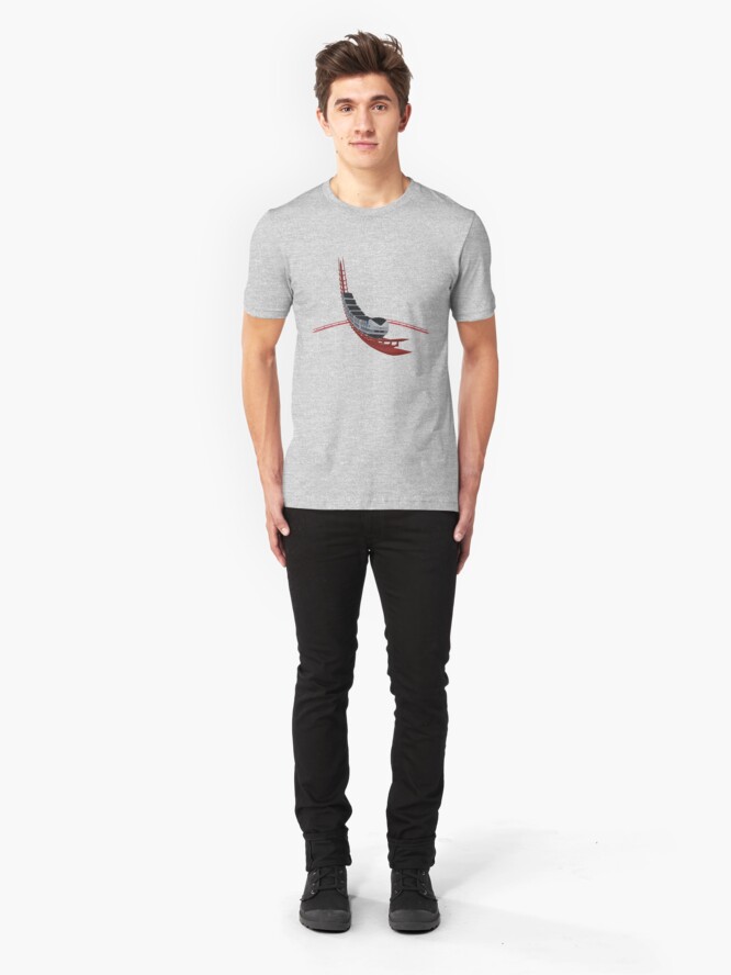 Alternate view of Magnum XL-200 Record Breaker Coaster Design Slim Fit T-Shirt
