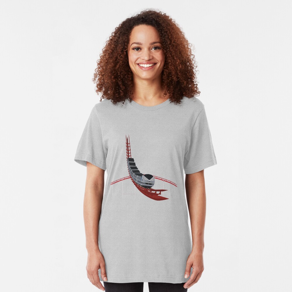 Magnum XL-200 Record Breaker Coaster Design Slim Fit T-Shirt
