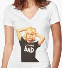 Blondie? Women's Fitted V-Neck T-Shirt