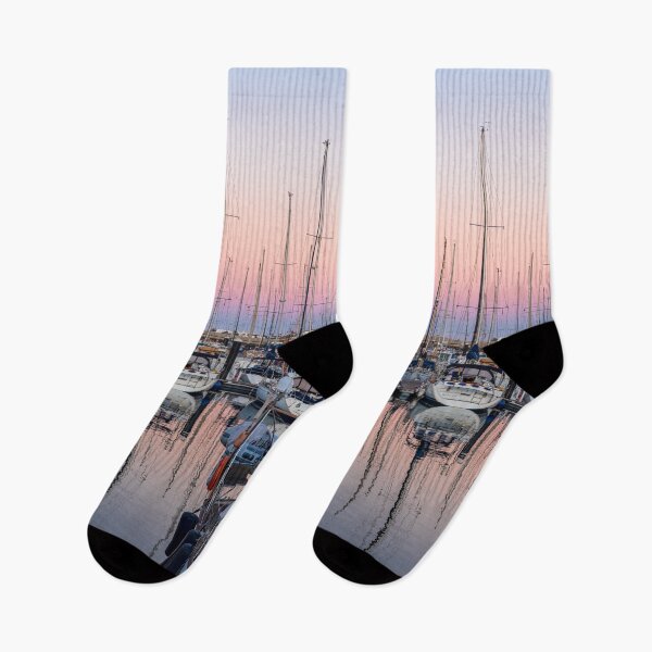 Item preview, Sunrise and Moon Over Yachts designed and sold by iCimages.net.