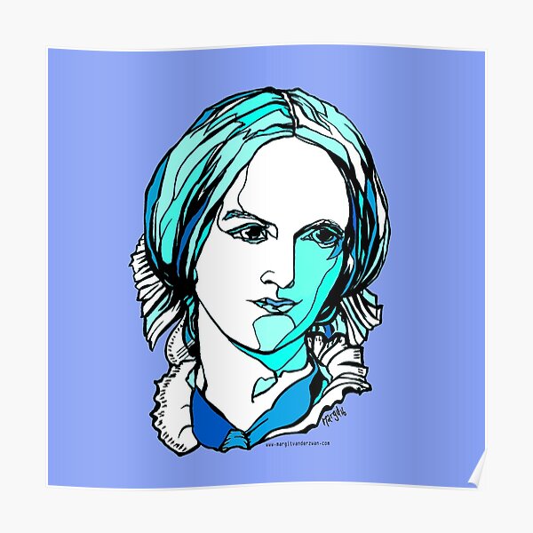 Charlotte Bronte British author Poster