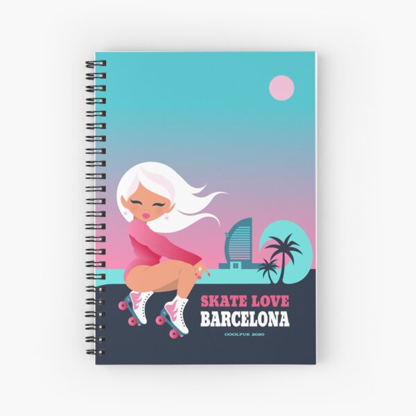 SKATE LOVE   Spiral Notebook