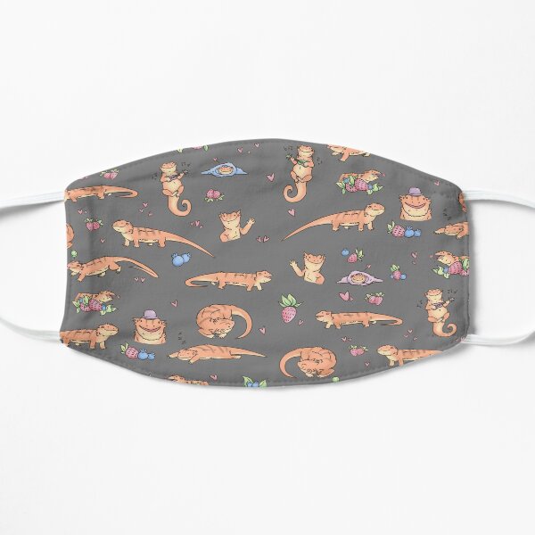 Dragons and berries Flat Mask