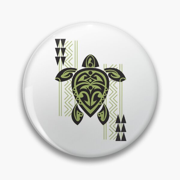 Item preview, Black & Green Tribal Turtle Tattoo Warrior designed and sold by srwdesign.