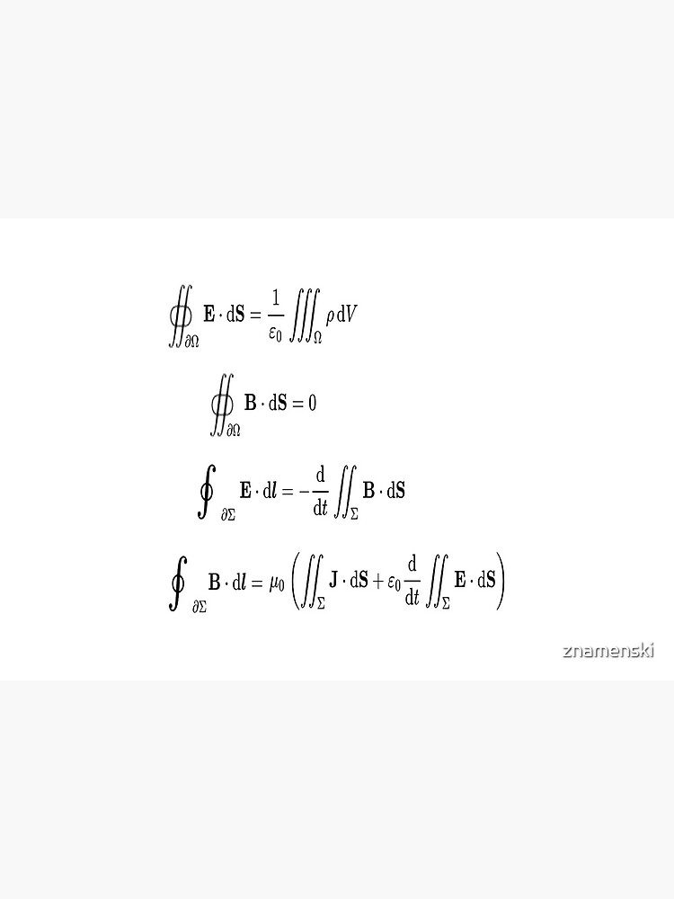Maxwell's equations, #Maxwells, #equations, #MaxwellsEquations, Maxwell, equation, MaxwellEquations, #Physics, Electricity, Electrodynamics, Electromagnetism by znamenski