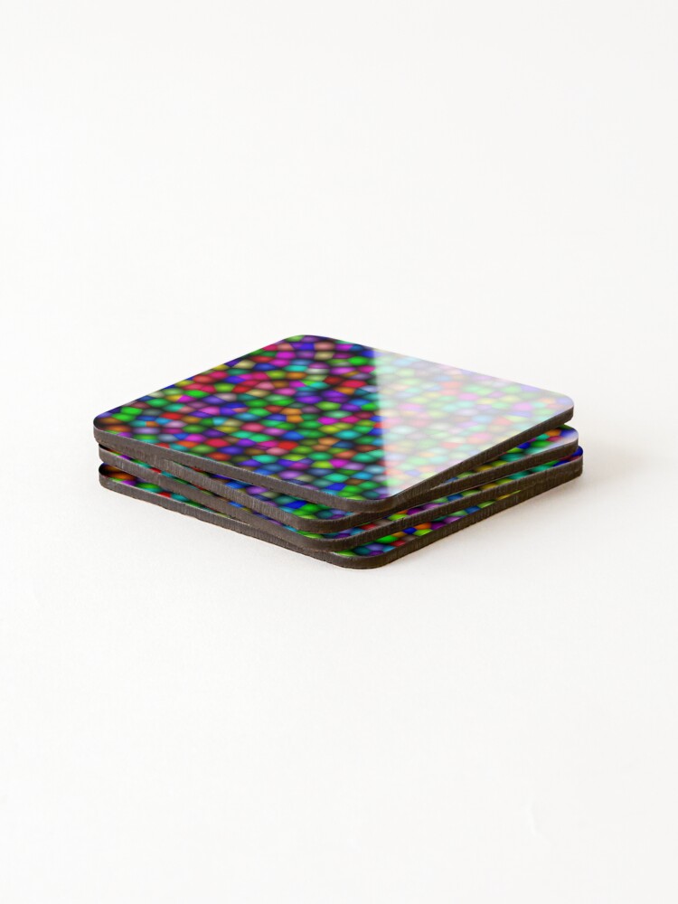 Thumbnail 4 of 5, Coasters (Set of 4), Ball Pit - Digital 3D Rendering Pattern designed and sold by Dator-Abstracts.
