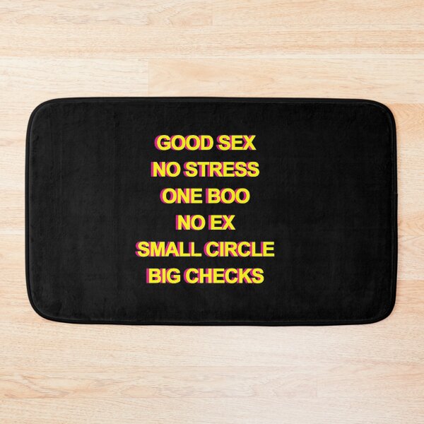 Item preview,  Good sex. No stress. One boo. No ex. Small crew. Big checks. designed and sold by Profashionall.