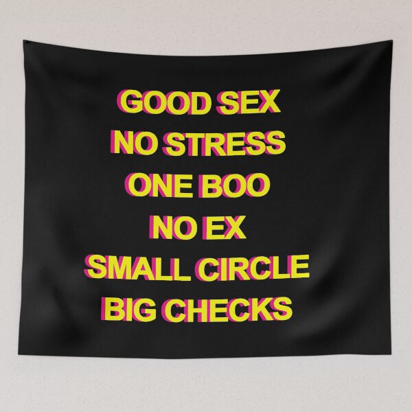 Item preview,  Good sex. No stress. One boo. No ex. Small crew. Big checks. designed and sold by Profashionall.