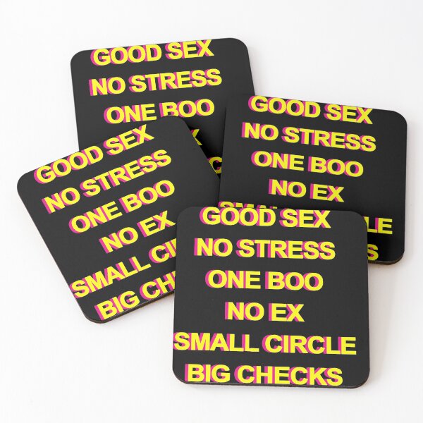 Item preview,  Good sex. No stress. One boo. No ex. Small crew. Big checks. designed and sold by Profashionall.