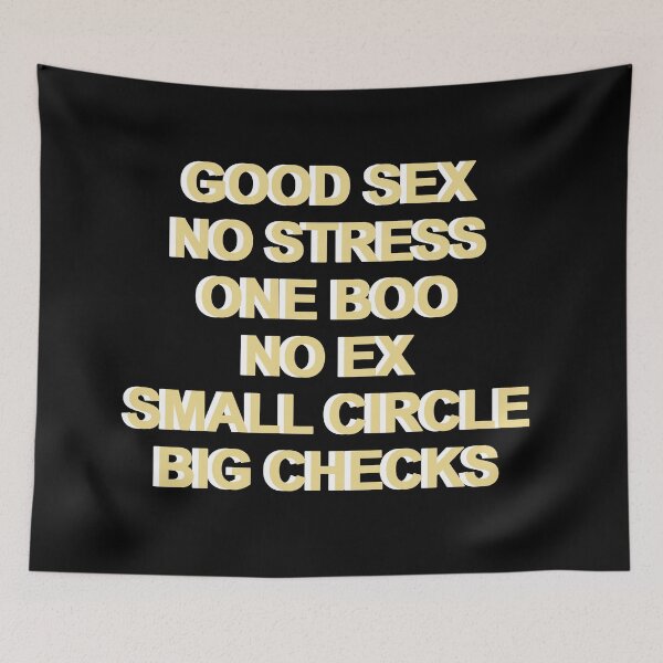Item preview,  Good sex. No stress. One boo. No ex. Small crew. Big checks. designed and sold by Profashionall.