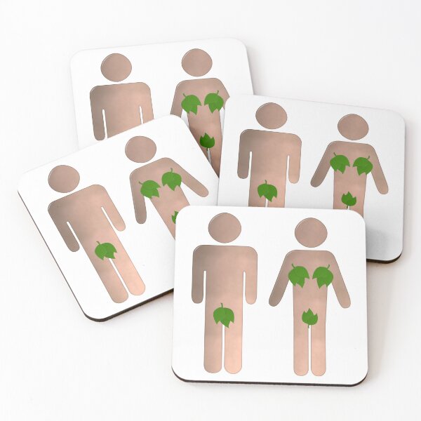 Item preview, Male and Female Toilet Sign With Leaves designed and sold by MarkUK97.