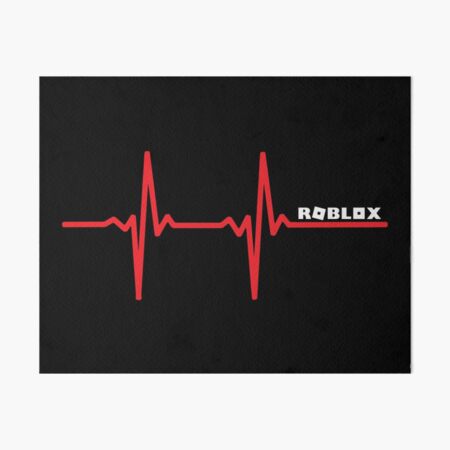 Roblox Noob Gamer Heartbeat Art Board Print By Nice Tees Redbubble - heartbeat roblox