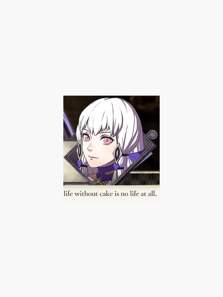 "Life Without Cake" Sticker by Myewn Redbubble