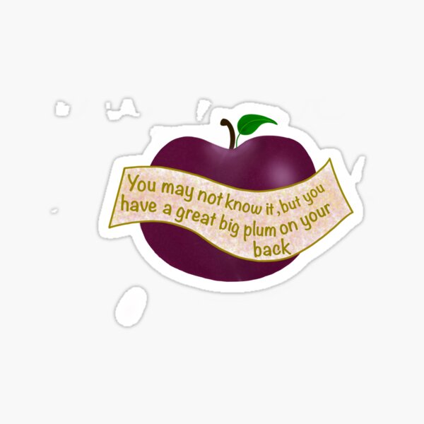 Plum fruits basket Sticker