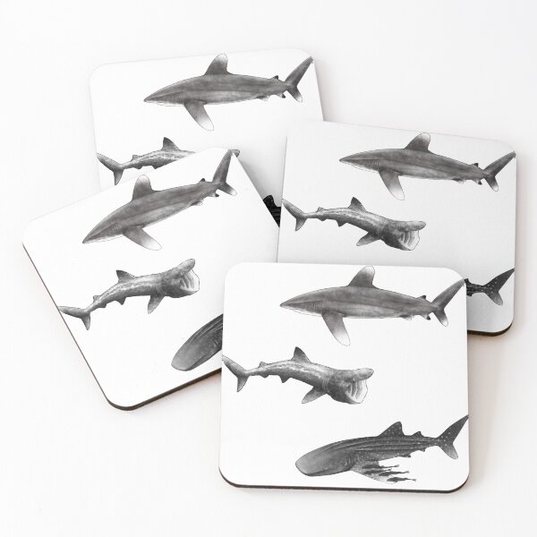 Item preview, Sharks : Oceanic Whitetip, Basking Shark, Whale Shark designed and sold by Moana Matron Designs.