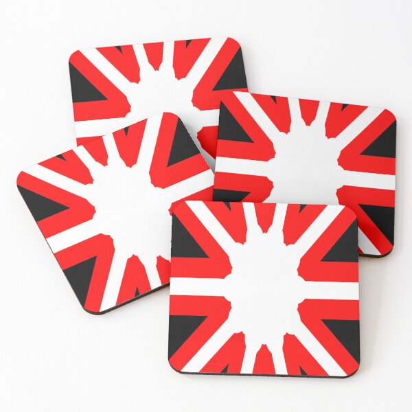 Item preview, Black, red and white color blast abstract pattern designed and sold by tetibright.