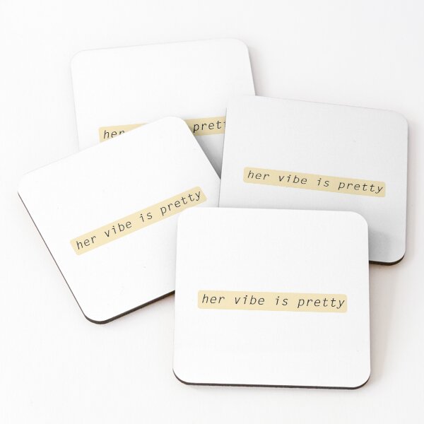 Item preview, Her vibe is pretty quote designed and sold by Prerana Jain.