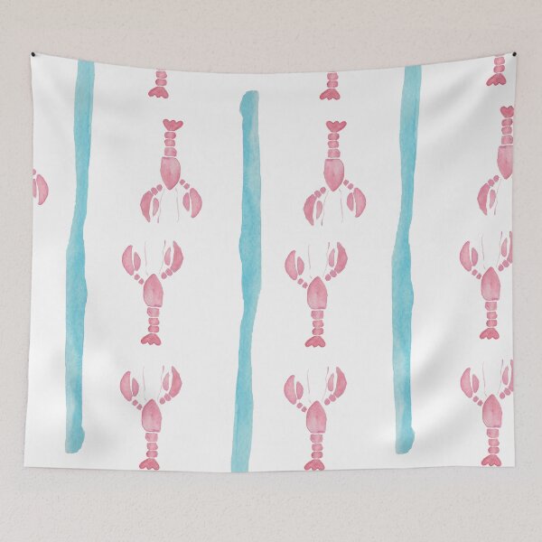 Item preview, Watercolor Crawfish Stripes designed and sold by Reagan Richard.