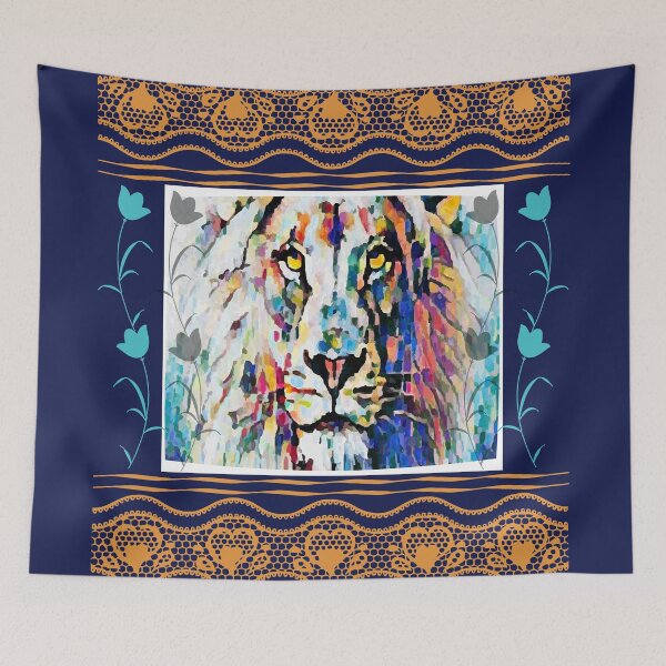 Item preview, The lion in lace designed and sold by Dipanjan20.