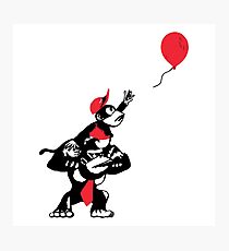 Ballon Affen Fotodruck
