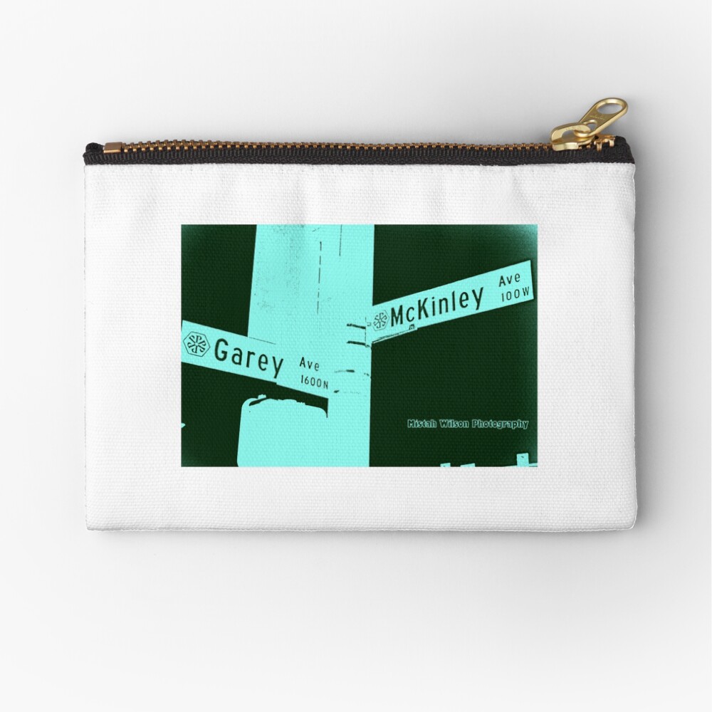 Garey Avenue & Mckinley Avenue, Pomona, CA by Mistah Wilson Zipper Pouch