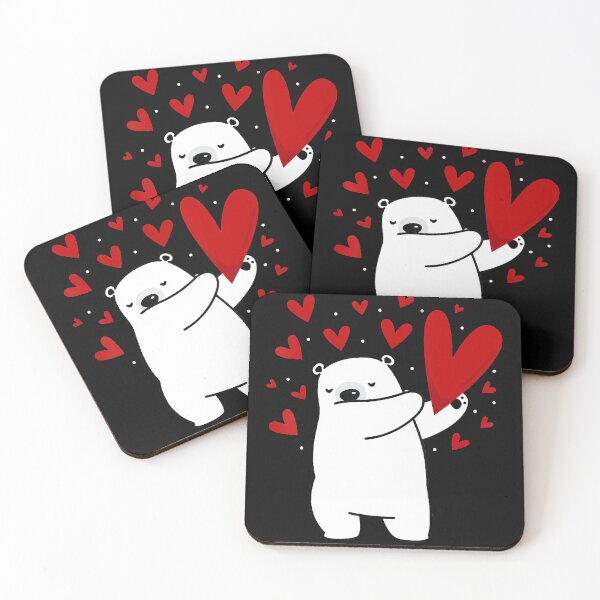 Item preview, Dabbing Polar Bear Heart Valentines Day Gift Animal Lover designed and sold by IlyasMusliyevic.