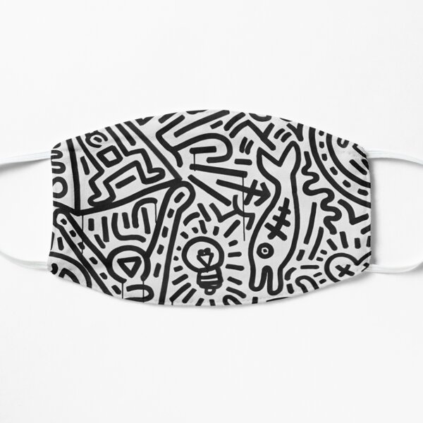 Keith Haring doodles Mask