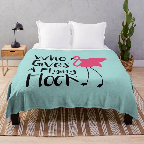 Item preview, Who Gives a Flying Flock? Funny Pink Flamingo Quotes Gift Idea. designed and sold by cutitoutsir.
