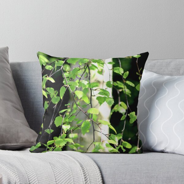 Item preview, Birch tree leaves against the bark in the sunshine designed and sold by chihuahuashower.