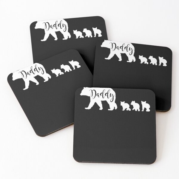 Item preview, Daddy Bear with 3 Three Cubs Dad Father Papa Gift designed and sold by IlyasMusliyevic.