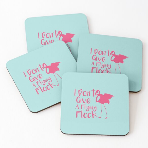 Item preview, I Don't Give a Flying Flock: Funny Pink Flamingo Quotes Gift Idea. designed and sold by cutitoutsir.