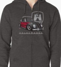 Black 'n Red Zipped Hoodie