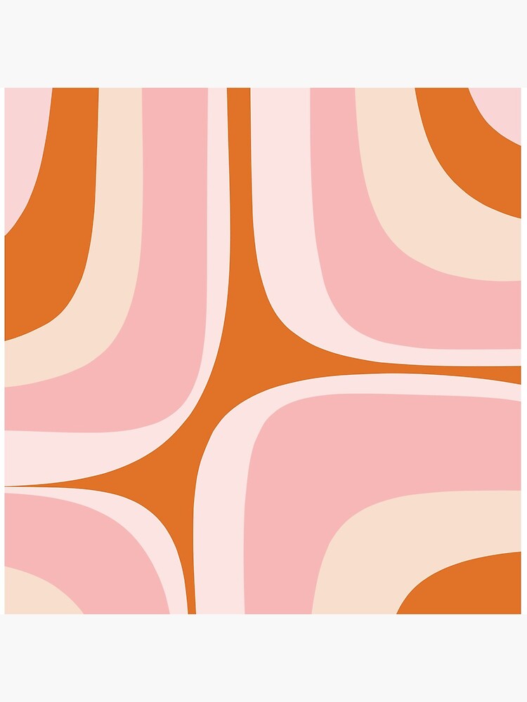 Retro Groove Pink and Orange by kierkegaard