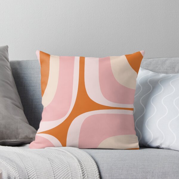 Item preview, Retro Groove Pink and Orange Minimalist Abstract designed and sold by kierkegaard.