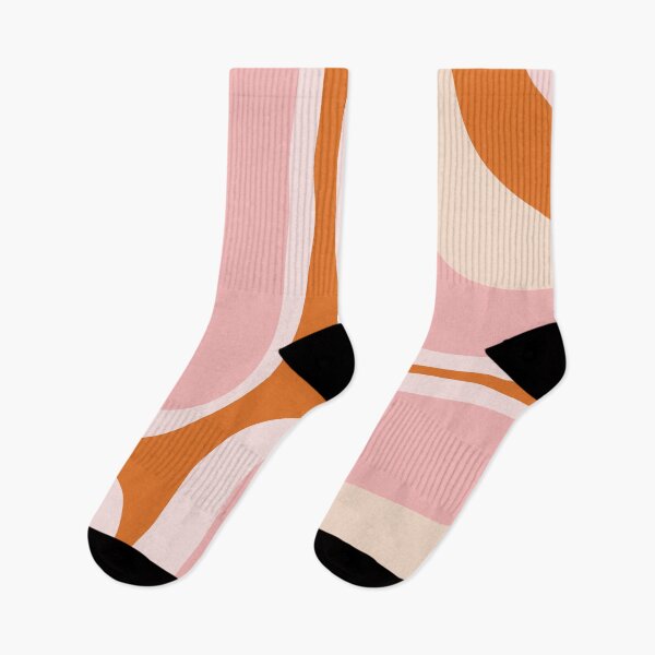 Item preview, Retro Groove Pink and Orange Minimalist Abstract designed and sold by kierkegaard.