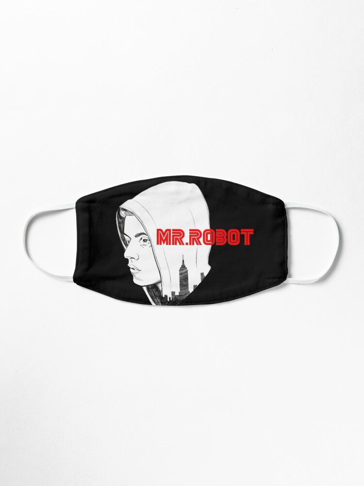 Download Mr Robot Elliot Alderson Portrait Mask By Cadmium Red Redbubble PSD Mockup Templates