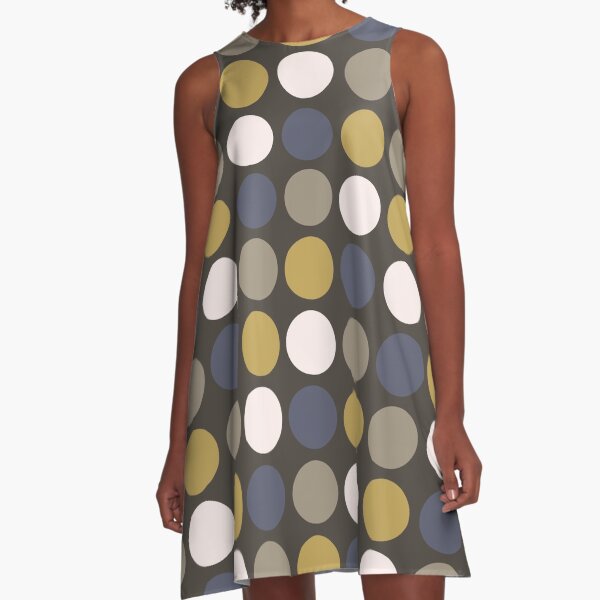 Dark Mod Circles A-Line Dress
