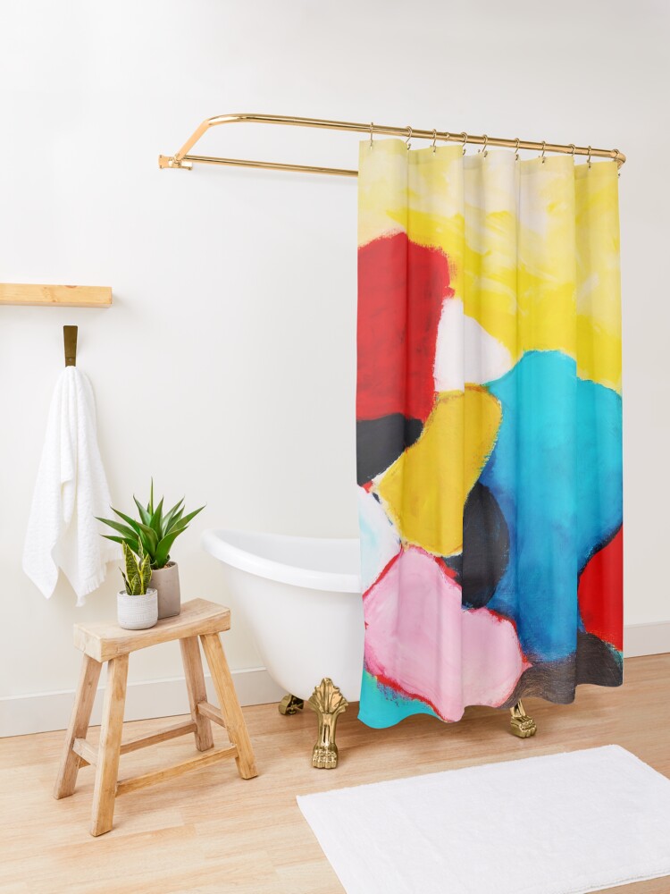 Alternate view of Rocks Shower Curtain