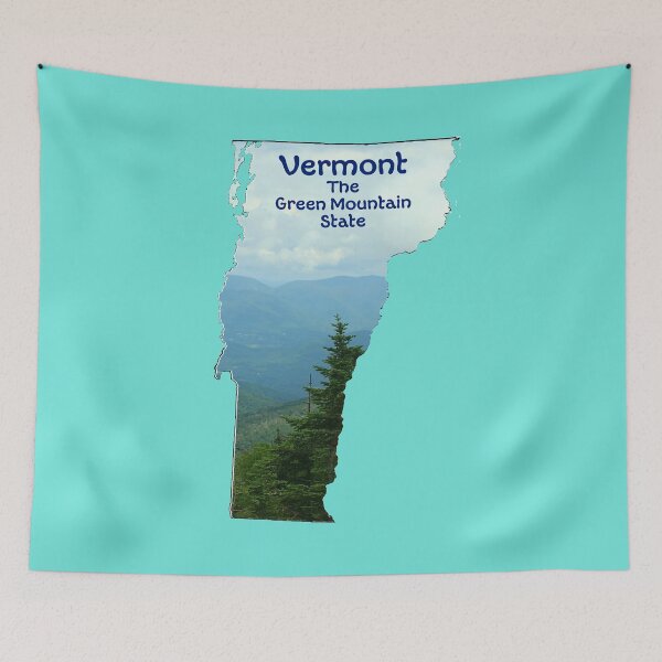 Item preview, Vermont Map with State Nickname:  The Green Mountain State designed and sold by Havocgirl.