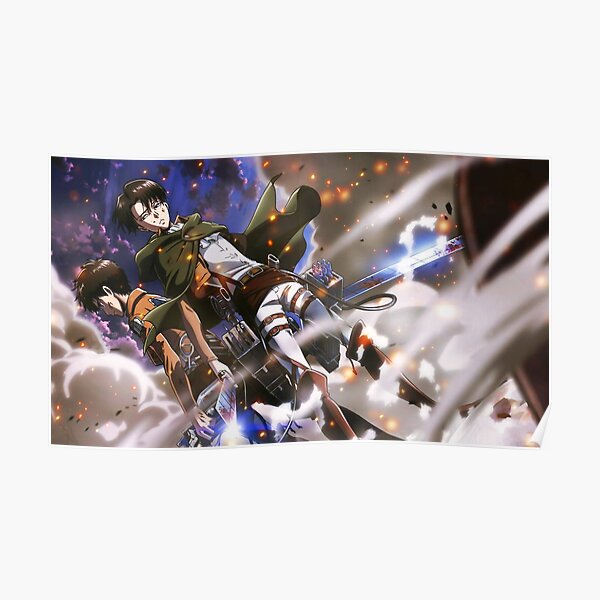 Attack on Titan / SNK Eren x Livai Poster