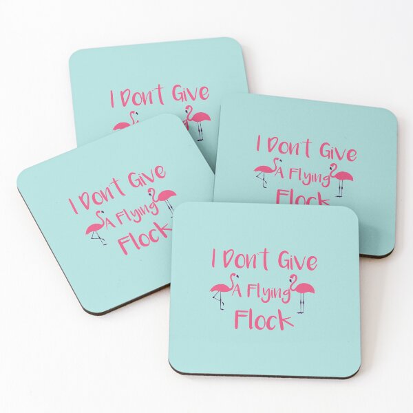 Item preview, I Don't Give A Flying Flock: Funny Pink Flamingo Quotes Gift Idea. designed and sold by cutitoutsir.