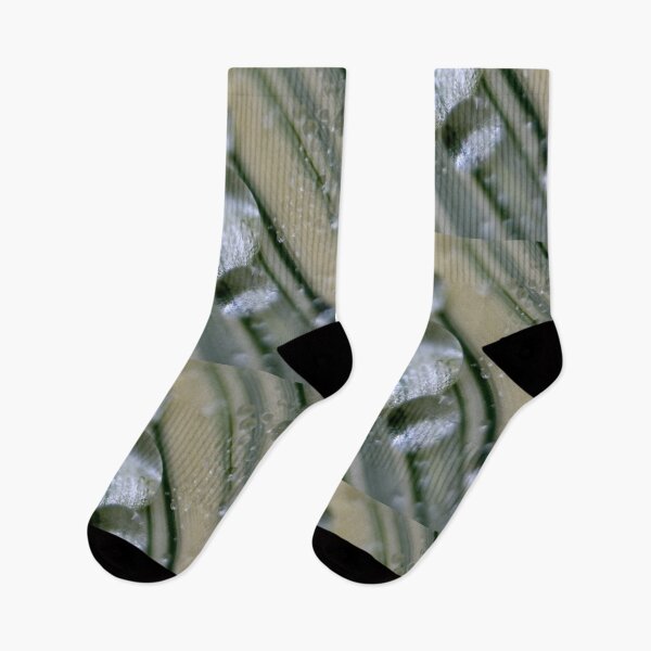 Item preview, Abstract rain on variegated leaves designed and sold by Latch Farm  Studios.