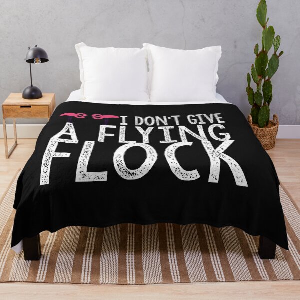 Item preview, I Don't Give A Flying Flock: Funny Pink Flamingo Quotes Gift Idea. designed and sold by cutitoutsir.