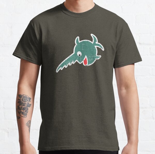 Der lachende Sägefisch (linke Seite) - 9. Flottille - Grün - Grunge-Stil Classic T-Shirt