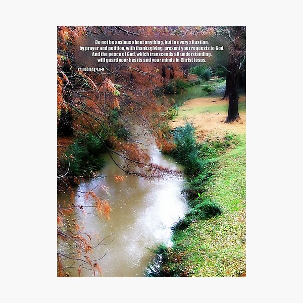 ~ Do not be anxious ~ Photographic Print
